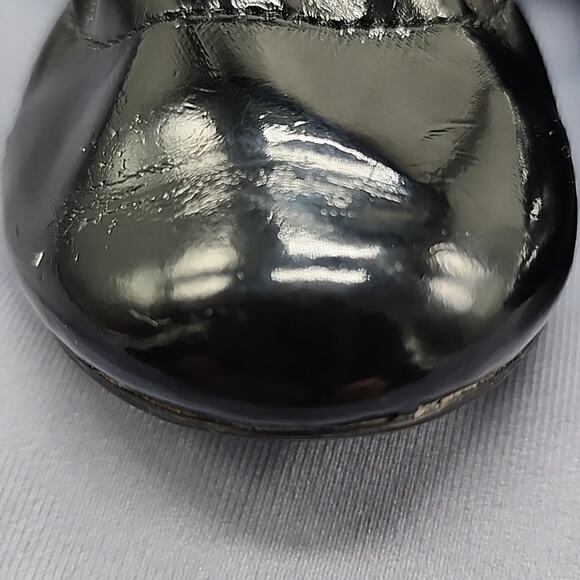 DIESEL BLACK PATENT LEATHER MARY JANE BALLET BABY FLATS BABY NEW WNB SIZE 6 - Picture 11 of 15